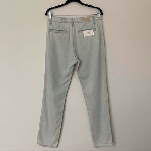 AG NWT The Caden Roxbury Chambray DenimTrouser Hazy Silk Indigo Denim size 27 - Picture 10 of 11